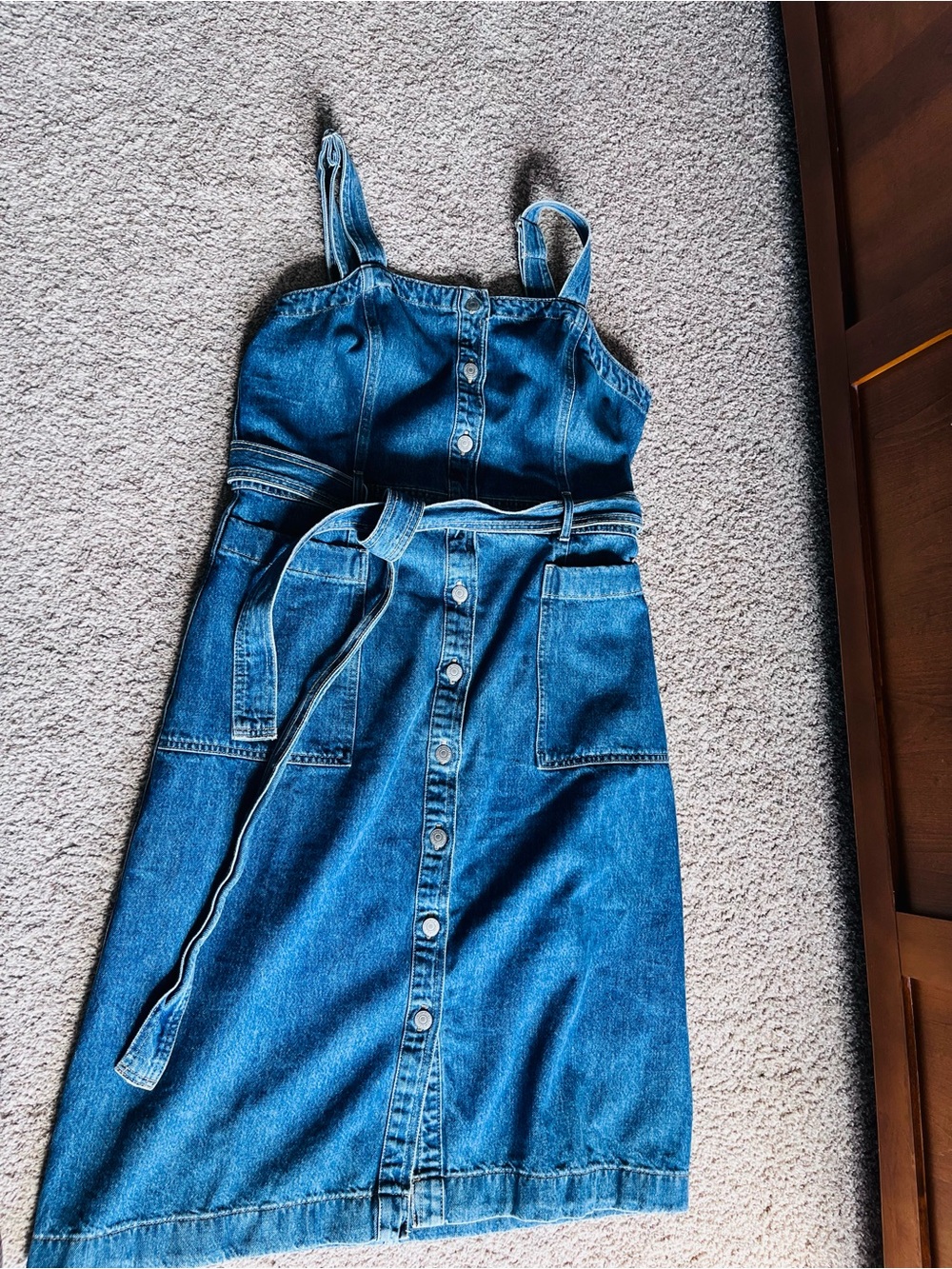 Levi’s Cotton Denim Overall Dress Size L